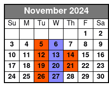 Mike Walker Lasting Impressions November Schedule