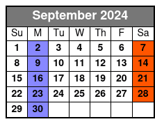 Doo Wop and More September Schedule