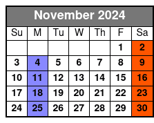 Doo Wop and More November Schedule