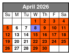 Motown Downtown A Tribute  April Schedule