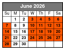 Motown Downtown A Tribute  June Schedule