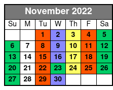 Christmas Wonderland November Schedule