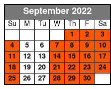 National Tiger Sanctuary Awareness Tour September Schedule