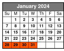 National Tiger Sanctuary Awareness Tour January Schedule
