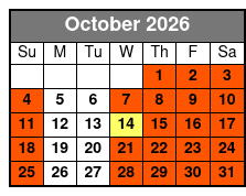 National Tiger Sanctuary Awareness Tour October Schedule