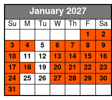 National Tiger Sanctuary Awareness Tour January Schedule