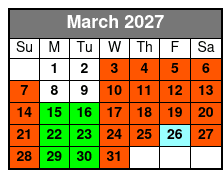 National Tiger Sanctuary Awareness Tour March Schedule