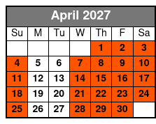 National Tiger Sanctuary Awareness Tour April Schedule