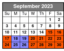National Tiger Sanctuary Riding Safari Tour September Schedule
