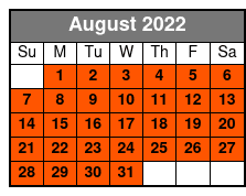 Ozarks Explorer Canopy Tour August Schedule