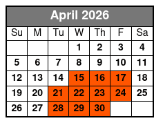 Down Home Country Show April Schedule