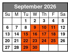 Down Home Country Show September Schedule