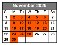 Down Home Country Show November Schedule