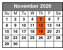 New South Gospel November Schedule