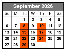 C.J. Newsom's Classic Country and Comedy September Schedule