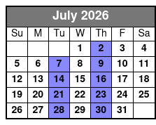 C.J. Newsom's Classic Country and Comedy July Schedule