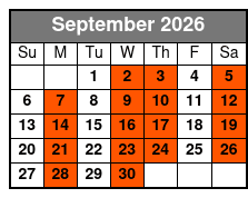 Dublin's Irish Tenors and The Celtic Ladies September Schedule