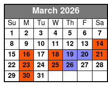 The Magic Of Rick Thomas March Schedule