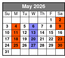 The Revollusionists Magic & Illusionist Show May Schedule