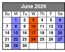 The Revollusionists Magic & Illusionist Show June Schedule