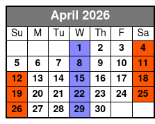 The Revollusionists Magic & Illusionist Show April Schedule