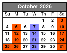 The Revollusionists Magic & Illusionist Show October Schedule