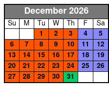 Parakeet Pete’s Waterfront Zipline December Schedule