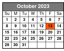 The Texas Tenors October Schedule