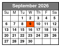 Texas Tenors Faith and Inspiration Show September Schedule