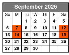 Broadway To Buble starring George Dyer September Schedule