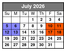 The Sons of Britches  July Schedule