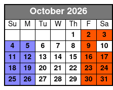 The Sons of Britches  October Schedule