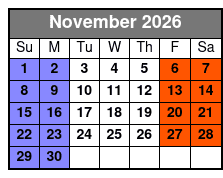 The Sons of Britches  November Schedule