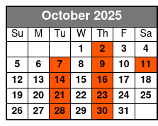 The Petersen Family Bluegrass Band October Schedule