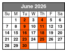 The Petersen Family Bluegrass Band June Schedule