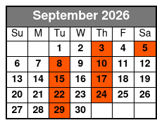 The Petersen Family Bluegrass Band September Schedule