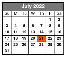 Elvis Live by Jerry Presley - Aloha from Hawaii July Schedule