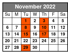 Carpenters Once More Christmas November Schedule