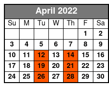 50 Years of Kenny Rogers April Schedule