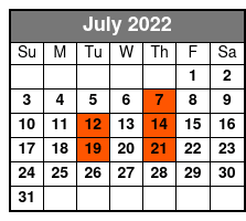 50 Years of Kenny Rogers July Schedule