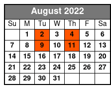 50 Years of Kenny Rogers August Schedule