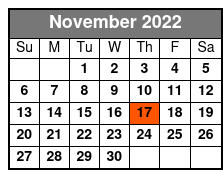 50 Years of Kenny Rogers November Schedule