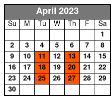 50 Years of Kenny Rogers April Schedule