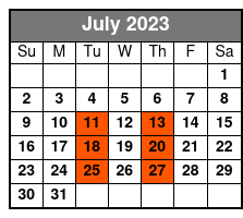 50 Years of Kenny Rogers July Schedule