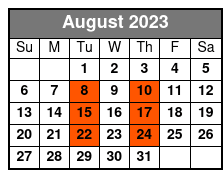 50 Years of Kenny Rogers August Schedule