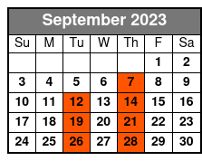 50 Years of Kenny Rogers September Schedule