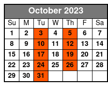 50 Years of Kenny Rogers October Schedule