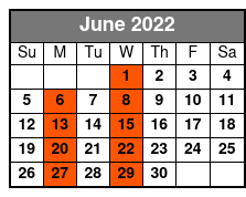 Waylon, Willie & The Good Ol' Boys June Schedule