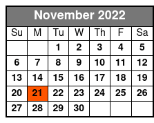 Waylon, Willie & The Good Ol' Boys November Schedule