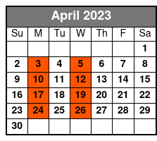 Waylon, Willie & The Good Ol' Boys April Schedule
